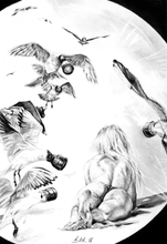 Load image into Gallery viewer, She Taught Us To Fly - Bbk Original Art Fine Print