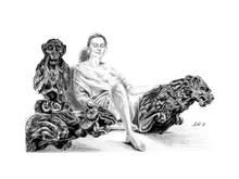 Load image into Gallery viewer, Guarding Her Peace - Bbk Original Art Fine Print