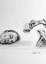 Load image into Gallery viewer, Cheers, Man! - Bbk Original Art Fine Print